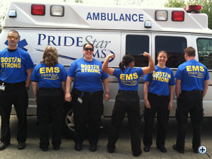 Pridestar EMS employees switched uniforms for a day to show support