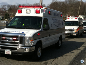 Pridestar EMS at a recent MCI Drill at Janas Rink in Lowell