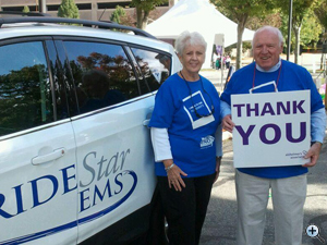 Pridestar EMS at the Walk to End Alzheimer's